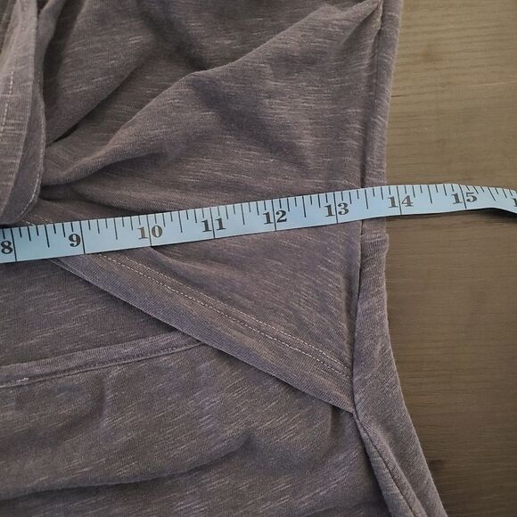 Sundry Tie Front Blue T-Shirt Dress L - Picture 8 of 12